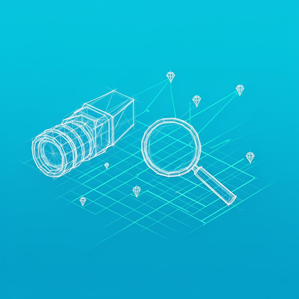 Schematic blueprint illustration showing how the InspectAI feature works inside PropAlly