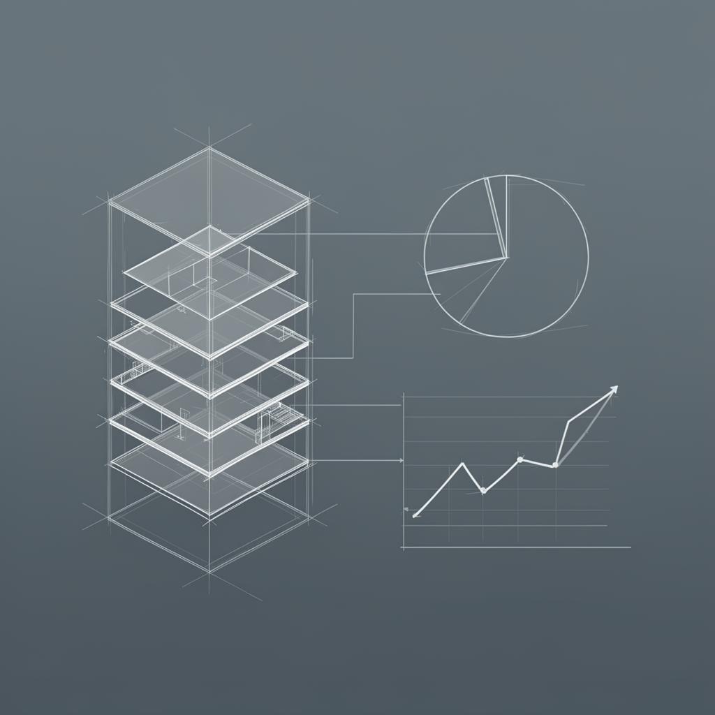 Schematic blueprint illustration showing how the StrataWatch feature works inside PropAlly